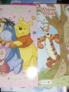 Disney Winnie the Pooh Coloring Book - Yellow, Pink, Blue
